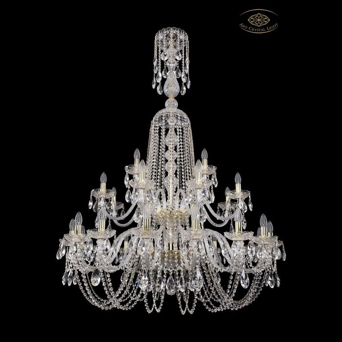Люстра хрустальная 102.16+8+4.400.XL-160.2d.G Art Crystal Light