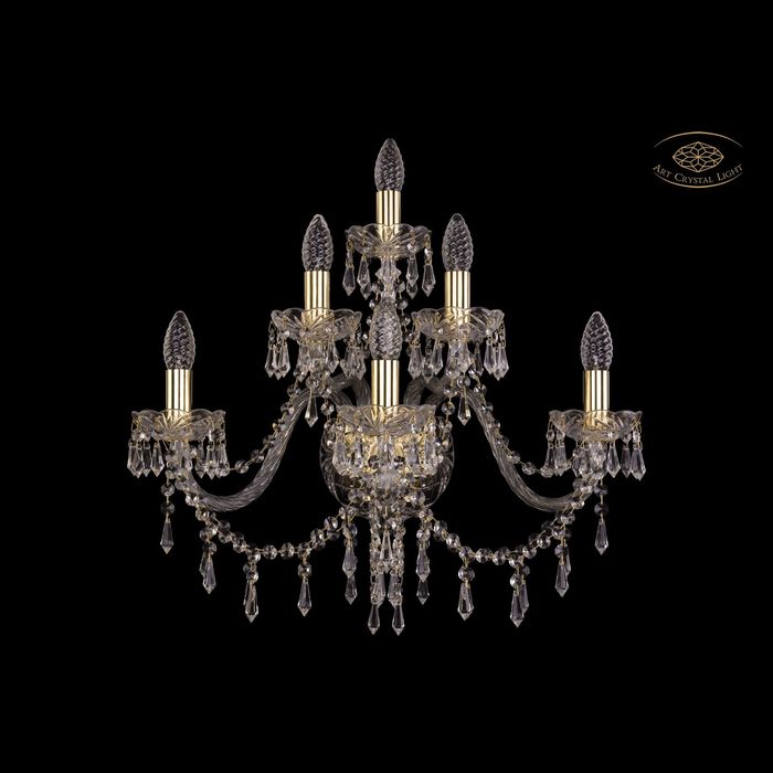 Бра хрустальные 103B.3+2+1.240.G Art Crystal Light