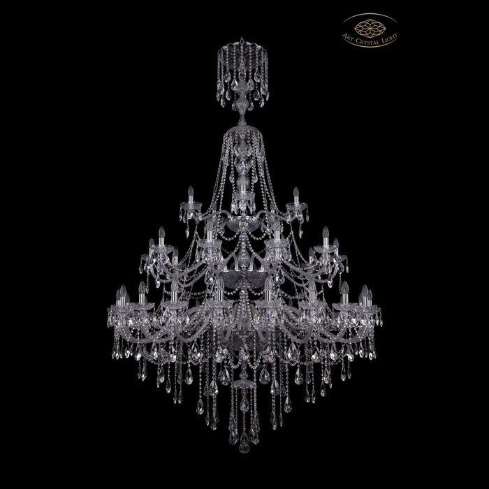 Люстра хрустальная 115.20+10+5.530.XL-231.3d.Ni Art Crystal Light